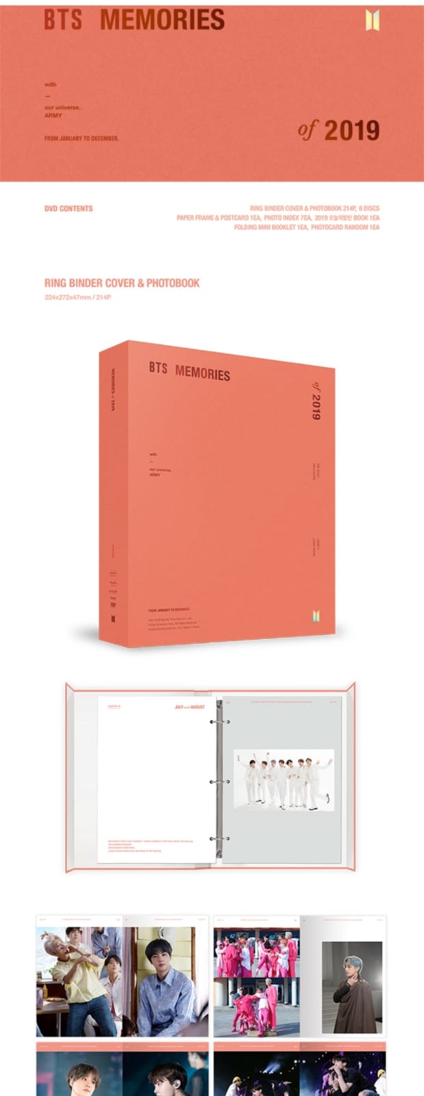 BTS - MEMORIES 2019 - Buy in SD-K STORE